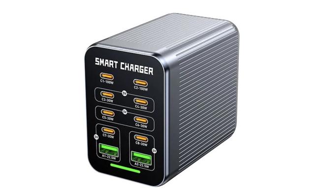 10 in 1 WLX-G1 Smart Desktop GaN Charging Station 425W