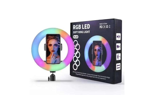 20CM LED Selfie Light Ring Multi-function Dimmable Light Ring