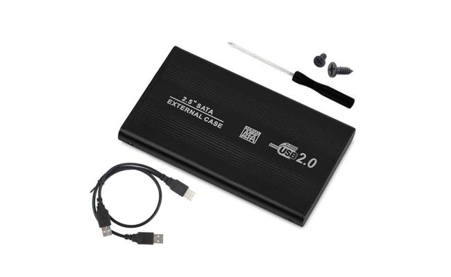 2.5 Inch SATA to USB 2.0 External Hard Drive Enclosure Case