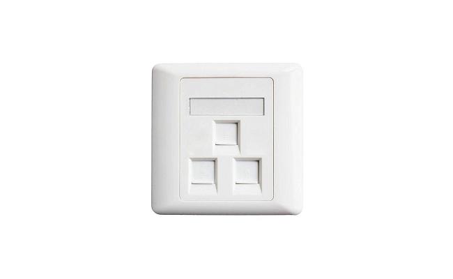 3 Port RJ45 Cat5e Face Plate Wall Socket