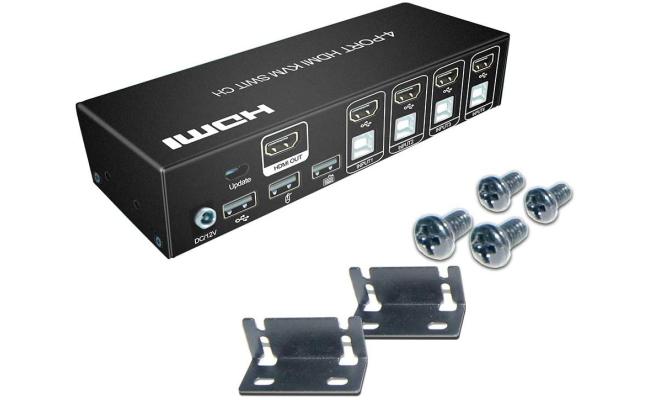 4-Port HDMI USB KVM Switch