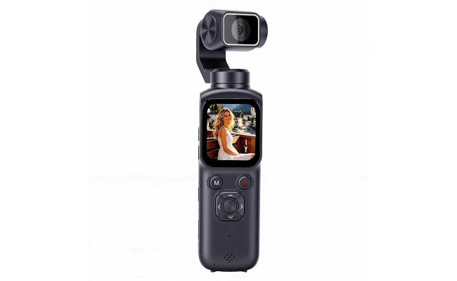 4K Pocket Sport Wi-Fi 75MP 330 Face Tracking Action Camera with Bracket