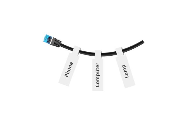 90*11mm Cable Label 500 pcs -White