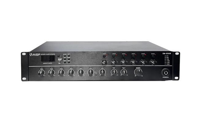 AISP DM-6250R 6 Zones Mixer Amplifier with Paging Station 250W