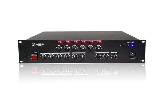 AISP MA-6120 6 Zone Amplifier with Siren 120W