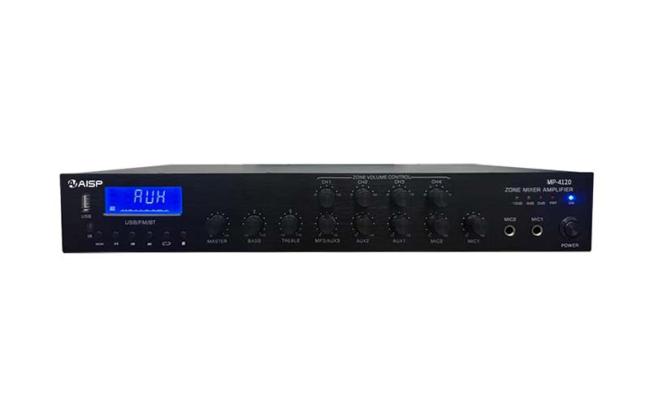 AISP MP-4120 4 Zones Mixer Amplifier 120W