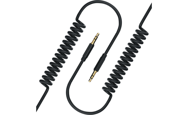 AUX Audio Cable Spring 1.5 Meter