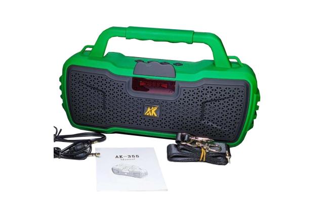Bluetooth AK-355 Speaker BT/USB/AUX/FM/TF Function