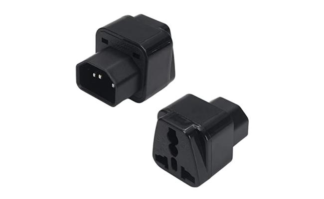 C13 Male to Universal Female Socket Power Adapter Converter
