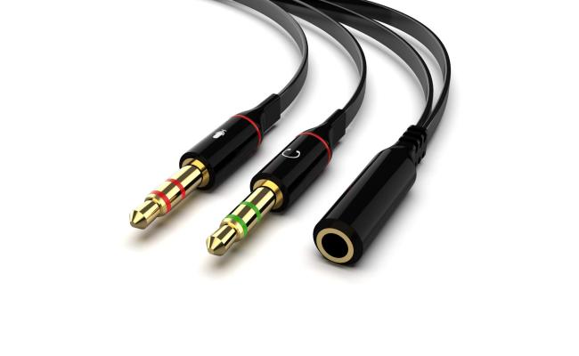 CABLE AUX 2 FMAIL TO 1 MAIL-20CM
