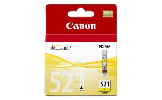 Canon CLI-521Y Yellow Inkjet Cartridge Compatible with IP3600.IP4700, MP540, MP560