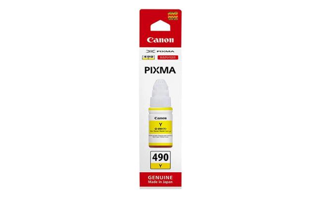 Canon PG-490Y Yellow Inkjet Cartridge Compatible with G-1400 ,G-3400