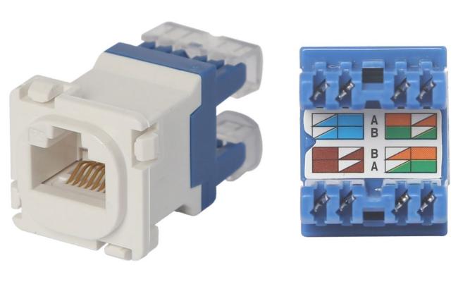 CAT6 RJ45 Punch Down Keystone Jack