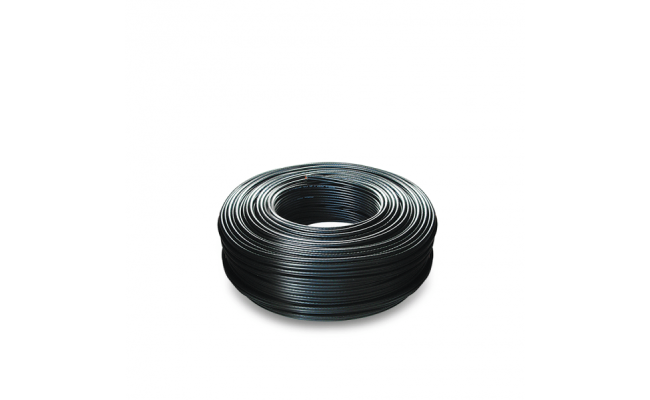 Coaxial RG58 Cable Black 50m with Power Cable
