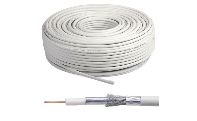 Coaxial RG59 Cable Black 300m without Power Cable