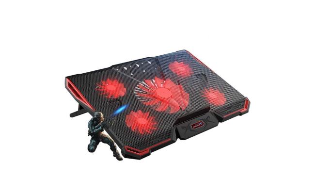 Cooling Pad K33  5-Fans Ergonomics Adjustable Stand for 15.6 17 Laptop