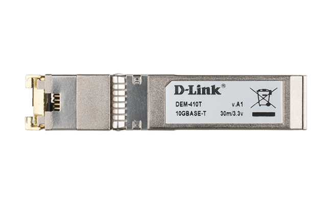D-Link DEM-410T SFP+ 10GBASE-T Copper Transceiver