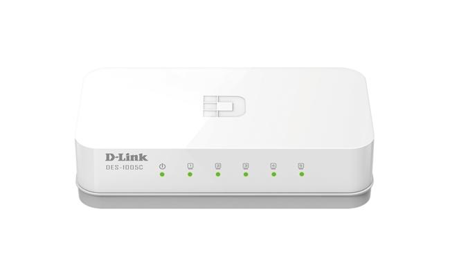 D-Link DES-1005C 5-Port 10/100 Mbps Unmanaged Desktop Switch