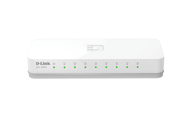 D-Link DES-1008C 8-Port 10/100 Mbps Unmanaged Switch EU plug
