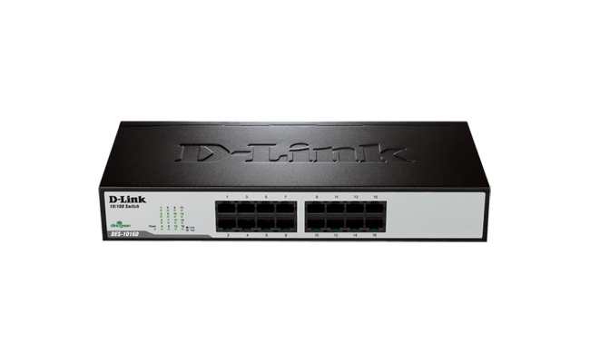 D-Link DES-1016D 16-Port Fast Ethernet Unmanaged Switch