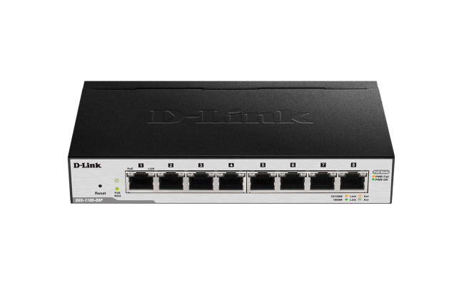 D-Link DGS-1100-08P Smart Managed Switches