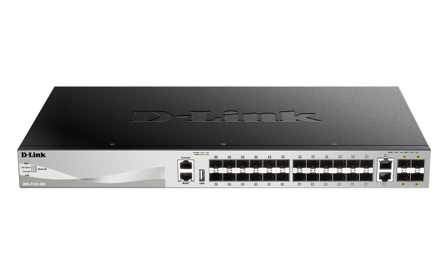 D-Link DGS-3130-30S 30-Port Lite Layer 3 Stackable Managed Switch