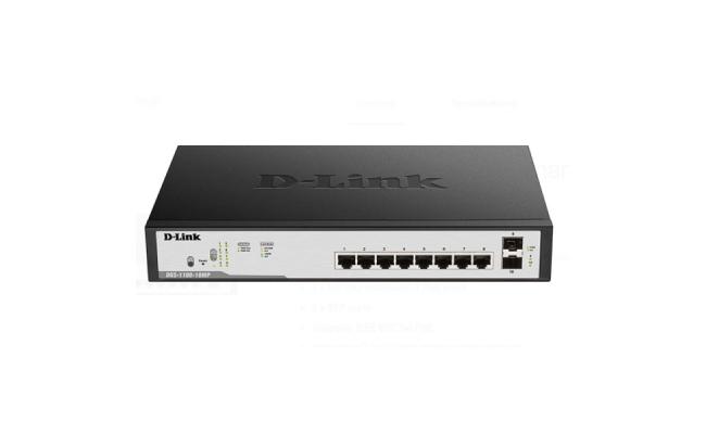 D-Link DGS-F1100-10PS-E/E 8 Port PoE Gigabit Smart Managed Switch