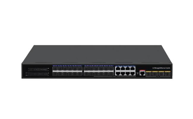 D-link DGS-F1500-28XS Gigabit 24 Port SFP Managed Switch with 10G Uplinks