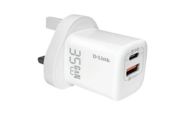 D-Link DPC-352/B 35W Dual USB Wall Charger MK Plug