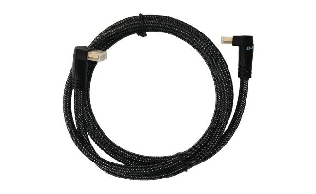 D-Link HCB-4AABLBR-15 HDMI 2.0 Cable with 90 degree connector-15M