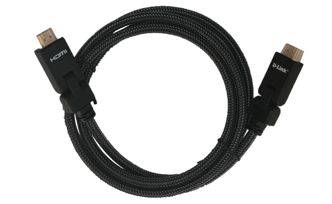 D-Link HCB-4AABLBRR-5 HDMI 2.0 Cable with 180 degree connector-5M