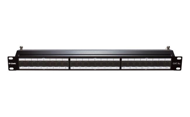 D-Link NPP-6A2BLK241 Cat6A STP Fully Loaded Patch Panel