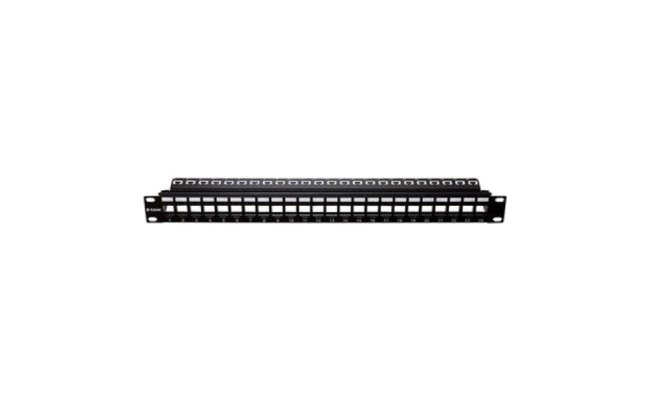 D-Link NPP-AL1BLK241 24 Port Unloaded Patch Panel for UTP Cat5e/Cat6 -1U