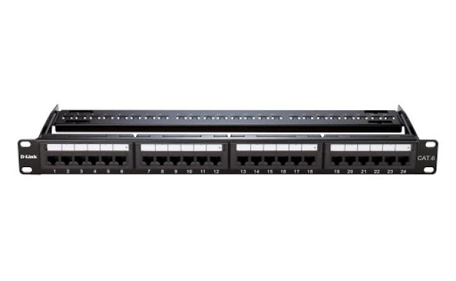D-Link NPP-C61BLK241 24 port Cat6 UTP Loaded Patch Panel