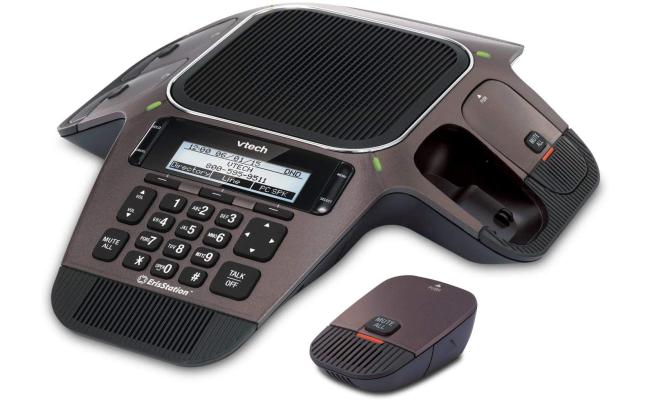 D-Link-Vtech DVCS754 ErisStation SIP Conference Phone with 4 Wireless Microphones