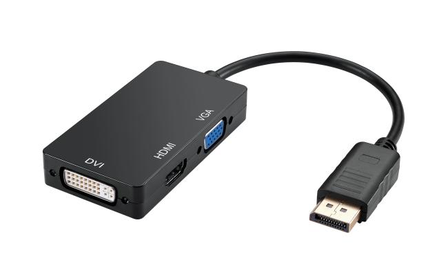 Display Port to HDMI+DVI+VGA