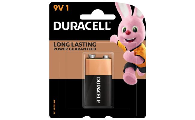 DURACELL Long Lasting 9V Alkaline Battery