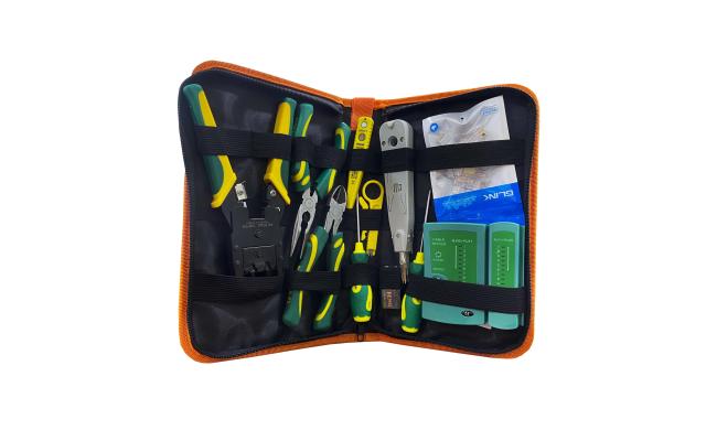Feibao 0488 Multifunctional Network Cable Tester Tool Kit 11 Pcs