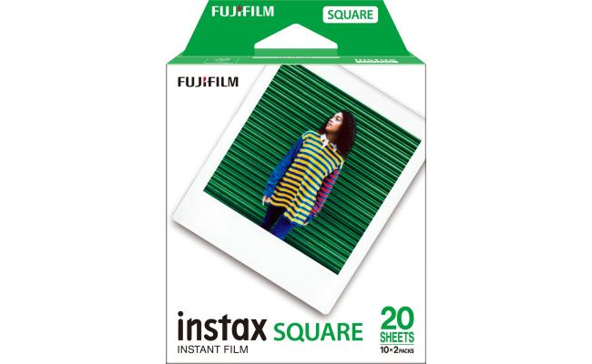 Fujifilm INSTAX SQUARE Film Single Pack (White)- 20 Sheet