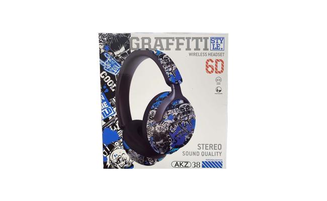 Graffiti Style AKZ-38 Stereo Sound Quality Wireless Headset