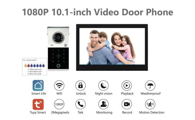 GY-TA101B-HTZ1 10.1 inch Keypad Video Door Intercom Kit