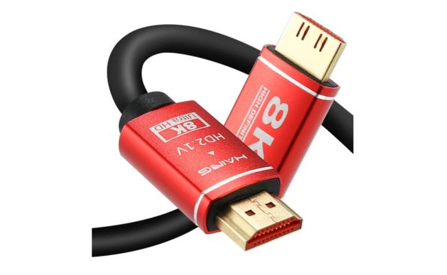 HAING HD8K02 8K High Speed HDTV HDMI 2.1 Cable with Ethernet 3M