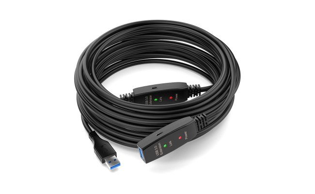 HAING HI-0100-U3E USB 3.0 Extension Cable with Power Adapter 10M