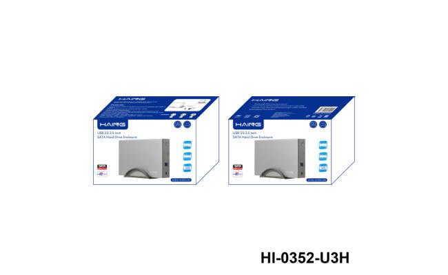 HAING HI-0352-U3H 3.5 inch USB 3.0 to SATA III Aluminum External Hard Disk Drive Enclosure