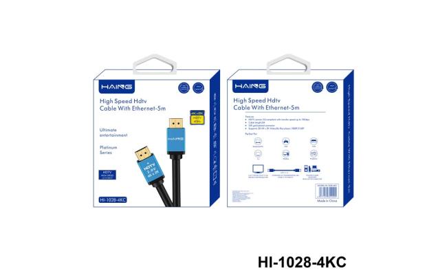 HAING HI-1028-4KC 4K High Speed HDMI Cable With Ethernet 5M