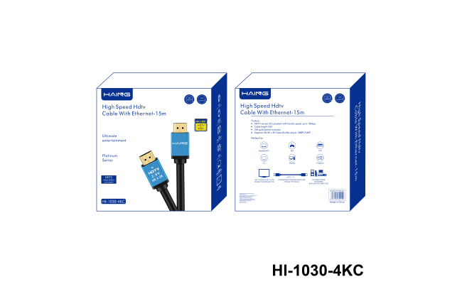 HAING HI-1030-4KC-15M High Speed 4K HDMI Cable With Ethernet 15M
