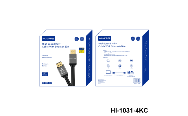 HAING HI-1031-4KC-20M High Speed 4K HDMI Cable With Ethernet 20M