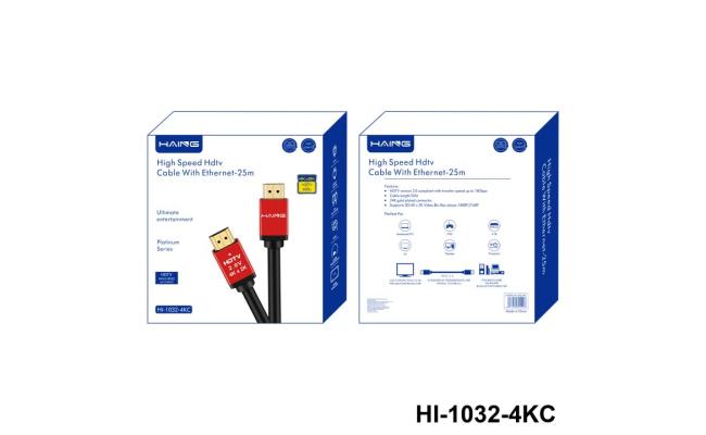 HAING HI-1032-4KC-25M High Speed 4K HDMI Cable With Ethernet 25M