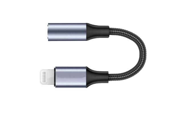 HAING HI-1064-LFC Lightning Male to 3.5mm Female Headphone Jack Adapter