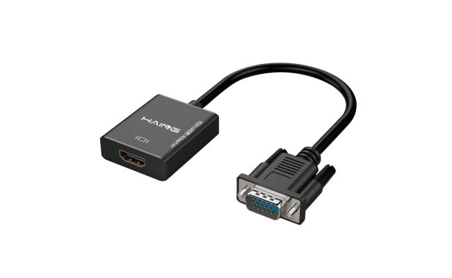 HAING HI-2004-VHAU High Quality VGA to HDMI with Audio Adapter
